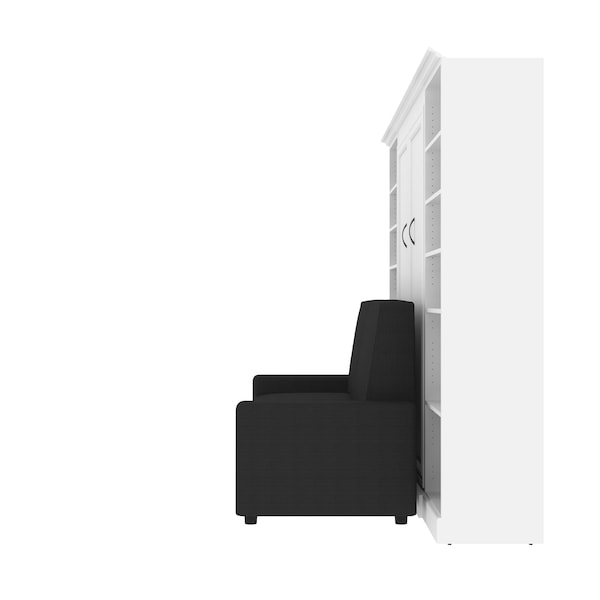 Versatile Full Murphy Bed, Two Storage Units And A Sofa 109 in